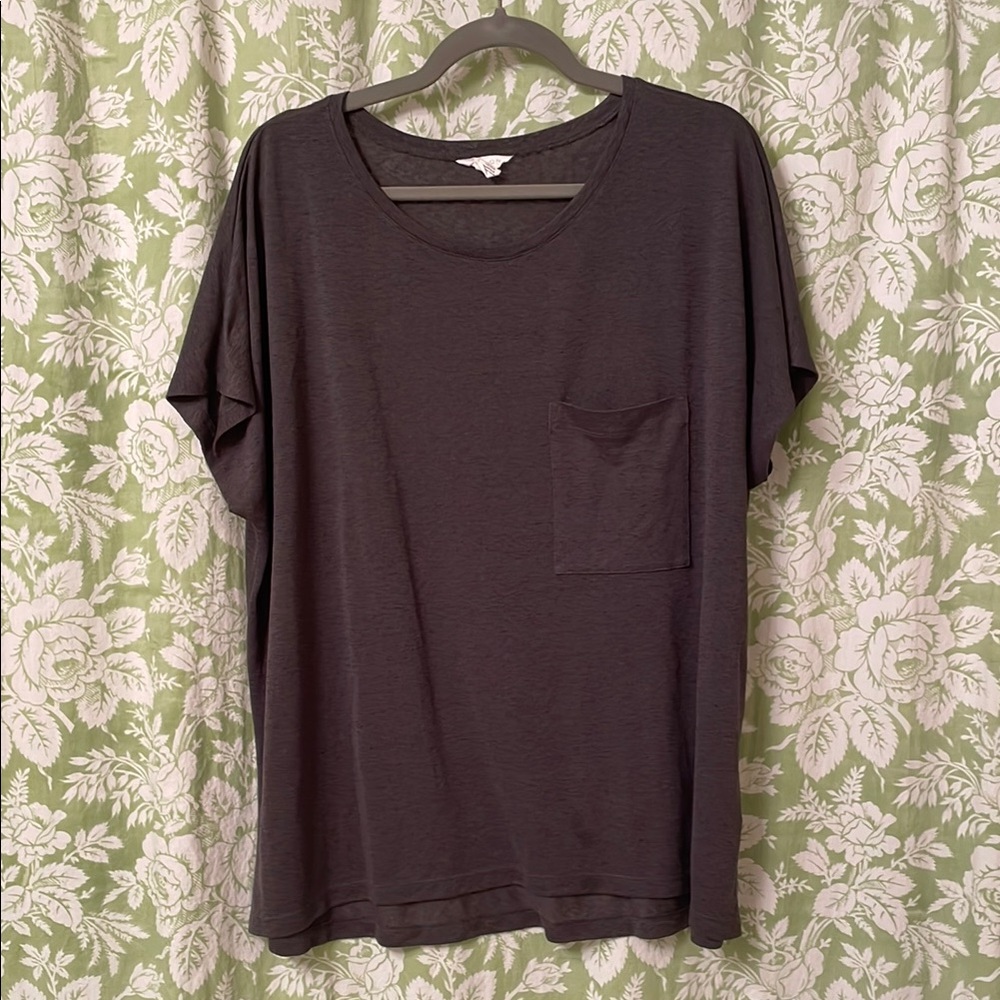 🏝️Big $9 Sale!🏝️Caslon Gray Crew Neck Short Sleeve T-Shirt